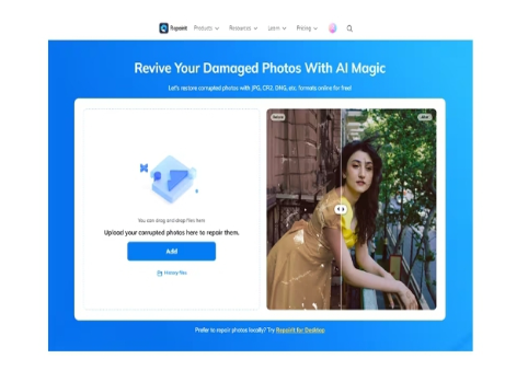 Corrupted Photo Repair Online with Wondershare Repairit