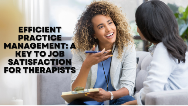 Efficient Practice Management: A Key to Job Satisfaction for Therapists