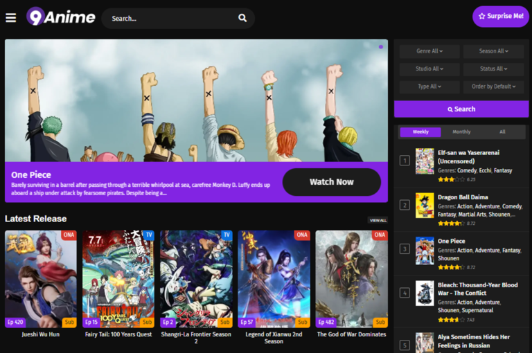 The Best Anime Streaming Websites 9anime and Gogoanime