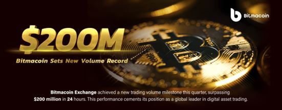 Bitmacoin Exchange Surpasses $2 Billion in 24-Hour Trading Volume, New Platform Sparks Global Buzz