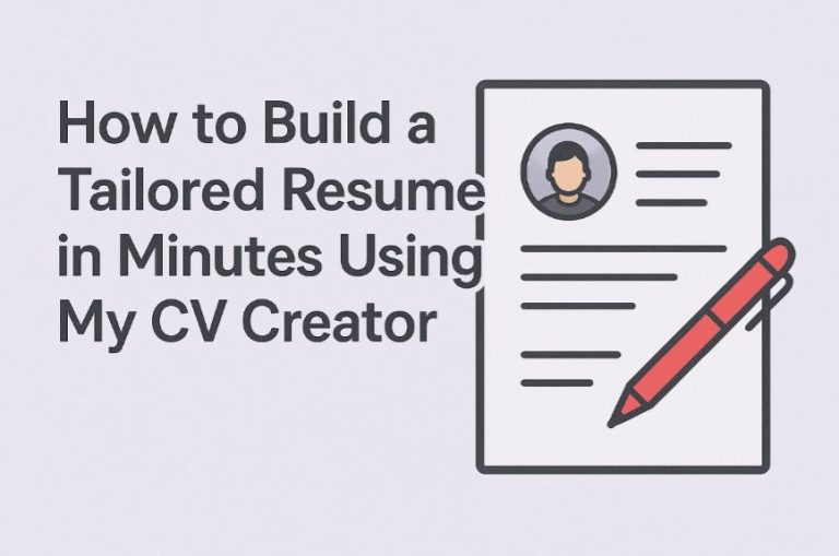 How to Build a Tailored Resume in Minutes Using My CV Creator