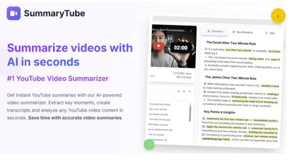 Summarize YouTube Video Instantly with AI – Smarter Watching in 2025