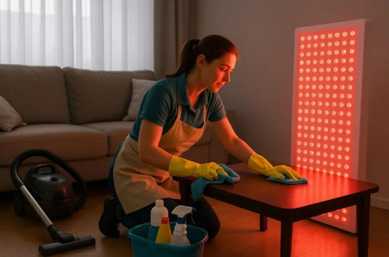 Beyond the Spa: The Surprising Way Red Light Therapy is Revolutionizing House Cleaning