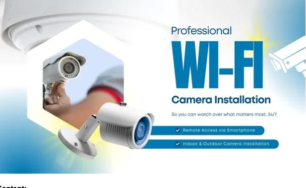 Professional Wi-Fi Camera Installation – Secure Your Space with Smart Surveillance