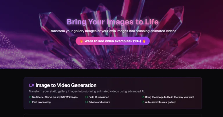 How to Use AI Image to Video NSFW Generator Free
