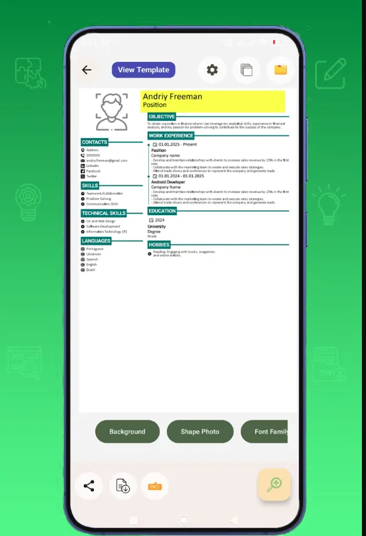Resume Creator – PDF CV Maker: Craft Your Perfect Professional Profile