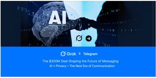 Telegram & xAI Seal $300M Deal to Integrate GROK64G AI — What This Means for Crypto