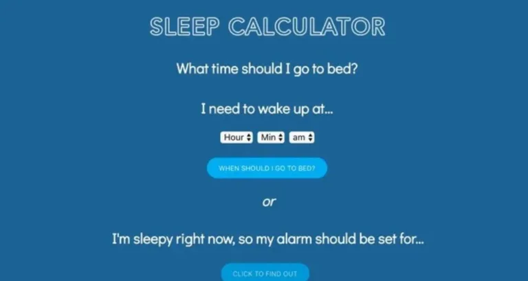 How Much Sleep Do I Need Calculator: Find Your Ideal Sleep Time