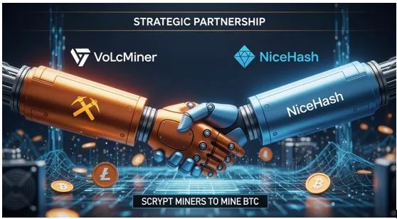 VolcMiner and NiceHash Forge Strategic Partnership to Pioneer Innovative Business Model Enabling SCRYPT Miners to Mine BTC
