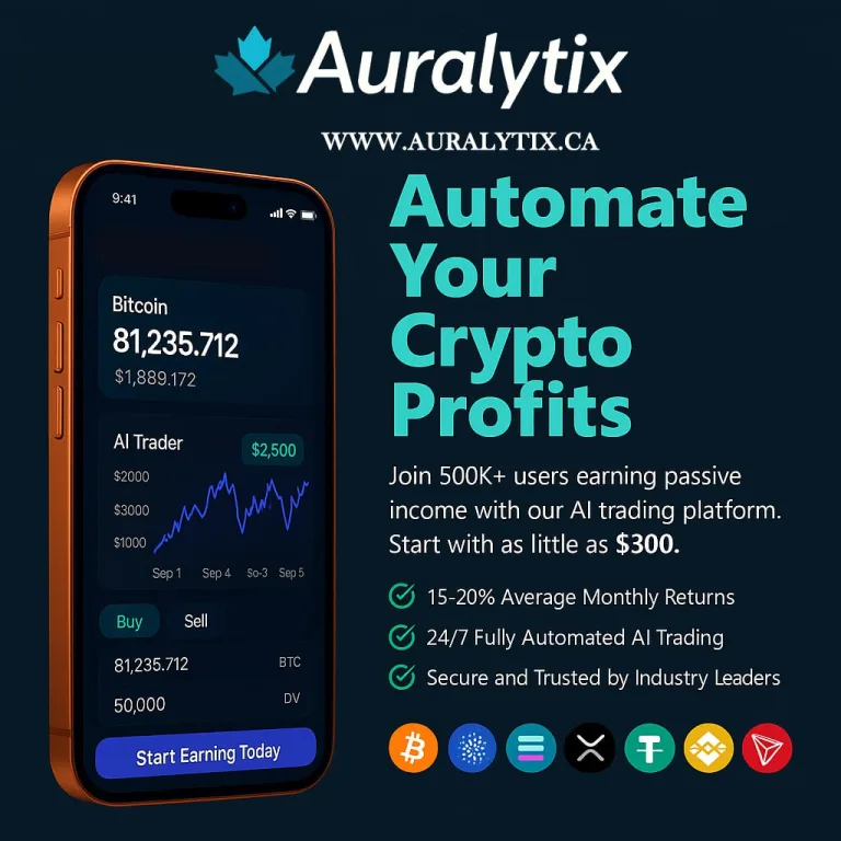 Auralytix Strengthens Canada’s AI Trading Landscape with Secure, Automated Profit Platform for Everyday Investors