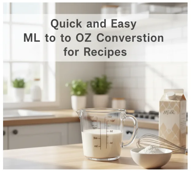 Quick and Easy ML to OZ Conversion for Recipes