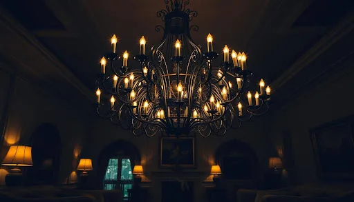 Elegant Black Chandelier Lighting for Living Rooms