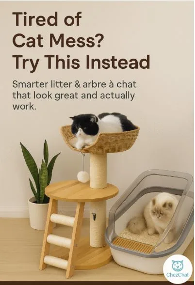 Tired of Cat Mess? Try Better Litter and Cat Trees