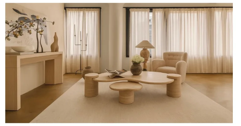 Maria Zare Elevates Belare Home with New Era of Sculptural Luxury Furniture and Modern Stone Design