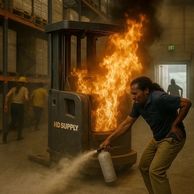 Quinton J. Hall Sues HD Supply for $50 Million Over Alleged Forklift Explosion at GA02