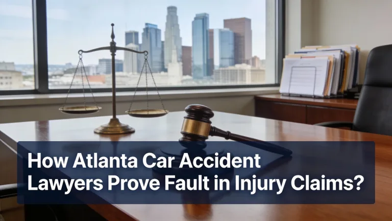 How Atlanta Car Accident Lawyers Prove Fault in Injury Claims?