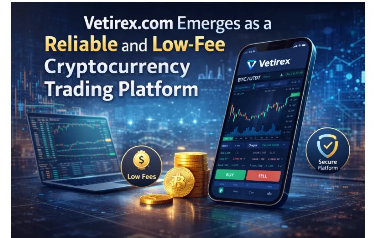 Vetirex.com Emerges as a Reliable and Low-Fee Cryptocurrency Trading Platform