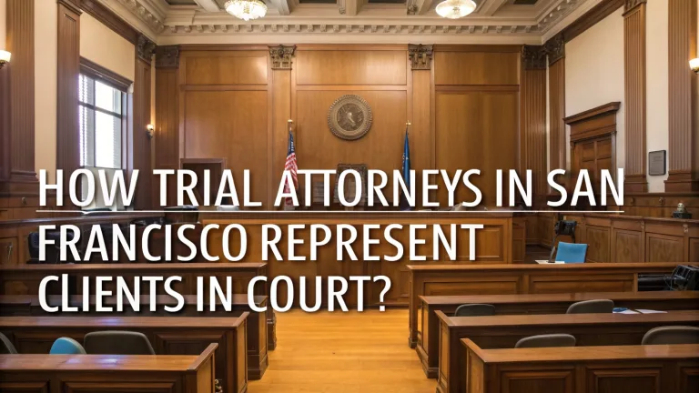 How Trial Attorneys in San Francisco Represent Clients in Court?