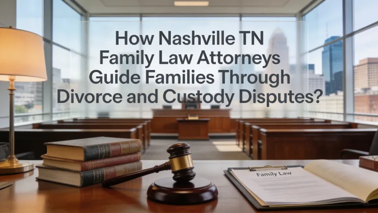 How Nashville TN Family Law Attorneys Guide Families Through Divorce and Custody Disputes?