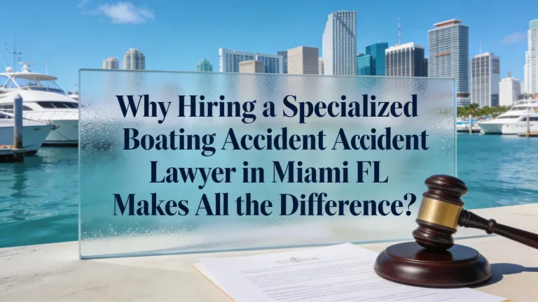Why Hiring a Specialized Boating Accident Lawyer in Miami FL Makes All the Difference?