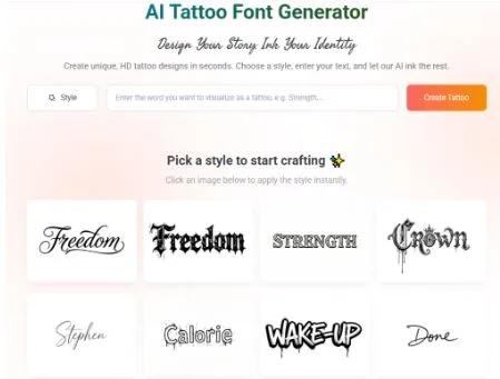 The Strategy of Reversibility: Picking Adaptable Styles via a Tattoo Font Generator for Future Modifications