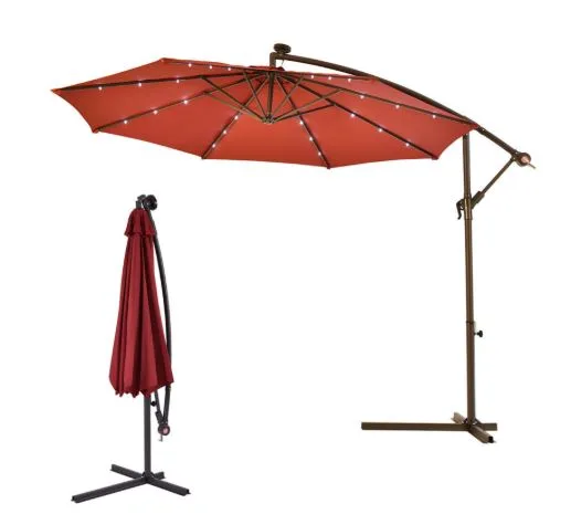 Can a Hanging Offset Umbrella with LED Resist Wind