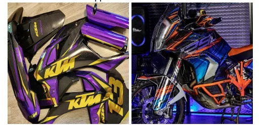 Essential material for long lasting motorcycle graphics