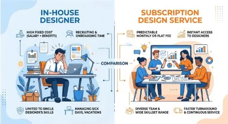 Why INKLUSIVE’s Subscription Presentation Design Outperforms In-House designers: A 2026 ROI Analysis