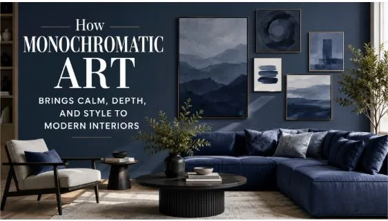 How Monochromatic Art Brings Calm, Depth, and Style to Modern Interiors