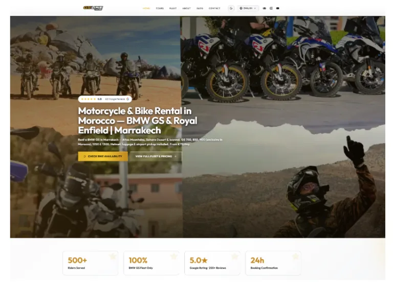 Top-Rated Motorcycle Tours in Morocco Offered by GSLine Tours