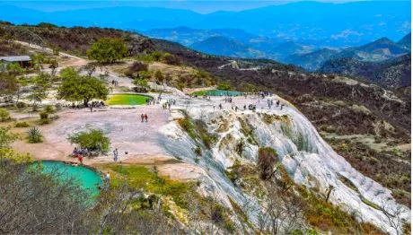 What Are The Petrified Waterfalls In Hierve El Agua Oaxaca?