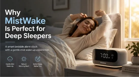 Why MistWake Is the Perfect Smart Bedside Alarm Clock for Deep Sleepers