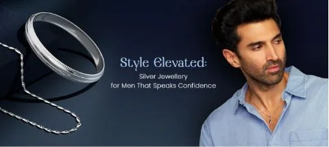 Style Elevated: Silver Jewellery for Men That Speaks Confidence