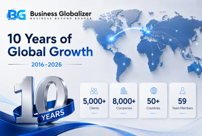 Business Globalizer Marks 10 Years Serving U.S. & UK Markets