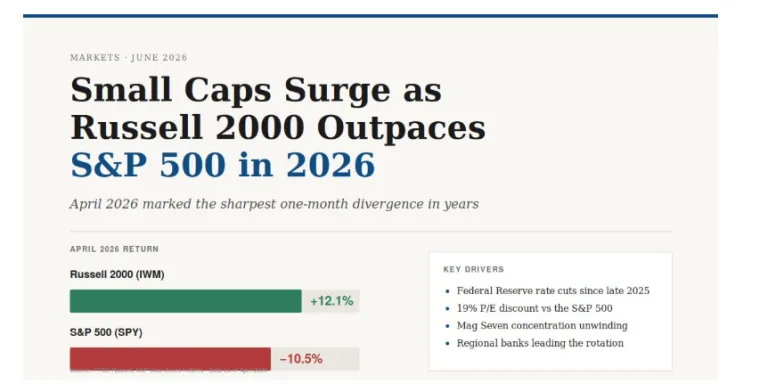 Small Caps Surge as Russell 2000 Outpaces S&P 500 in 2026 Rotation