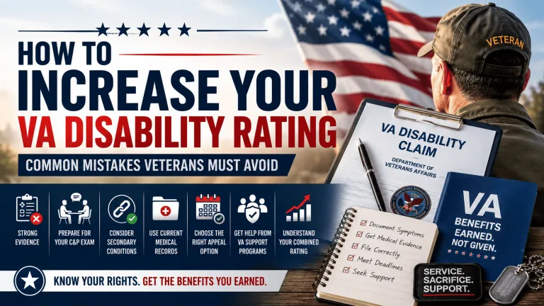 How to Increase Your VA Disability Rating: Common Mistakes Veterans Must Avoid