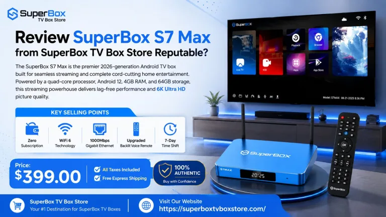 Review SuperBox S7 Max from SuperBox TV Box Store Reputable?
