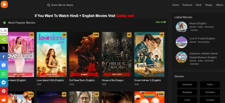 Cataz.my – Free Online Movie Streaming Sites for Movie Lovers