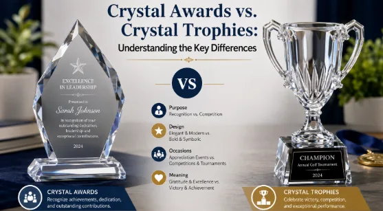 Crystal Awards vs. Crystal Trophies: Understanding the Key Differences