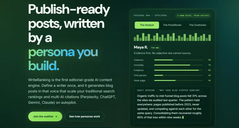 WriteRanking Introduces a New Approach to SEO Content: Combining AI Efficiency With Editorial-Grade Quality