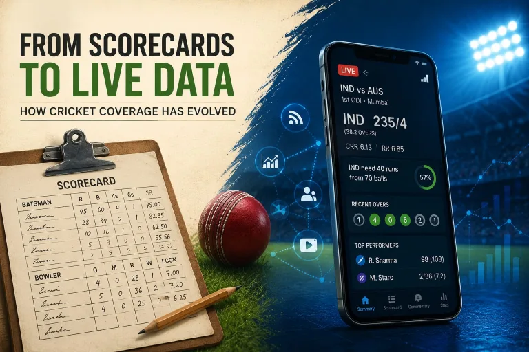 From Scorecards to Live Data: How Cricket Coverage Has Evolved