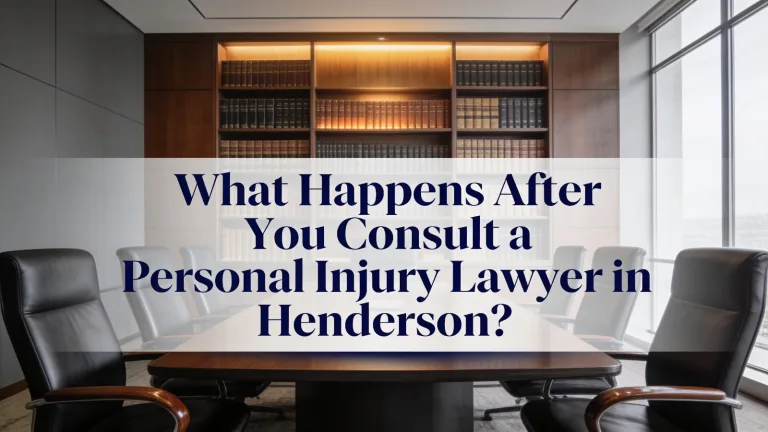 What Happens After You Consult a Personal Injury Lawyer in Henderson?