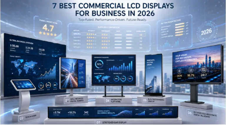 Reliable Digital Signage and Commercial LCD Display Suppliers in 2026: 7 Providers Compared