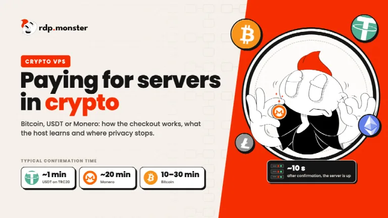 Crypto VPS: Why developers and traders pay for servers in Bitcoin, USDT and Monero