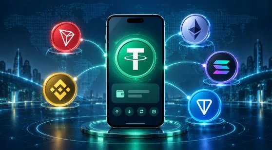 USDT Wallet for TRC20, ERC20, BEP20, Solana, and TON