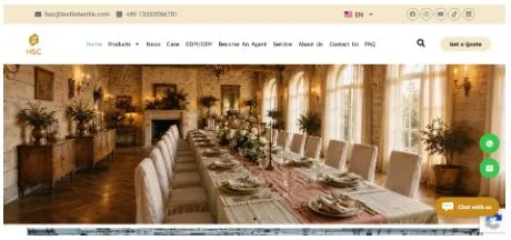 Top Custom Home Textile Manufacturers for Linen-Like Organic Cotton Bedding, OEKO-Certified Wedding Napkins and Table Linens