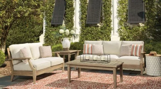 Ashley Patio Seating Sets: Resin Wicker, Nuvella, Aluminum or HDPE?
