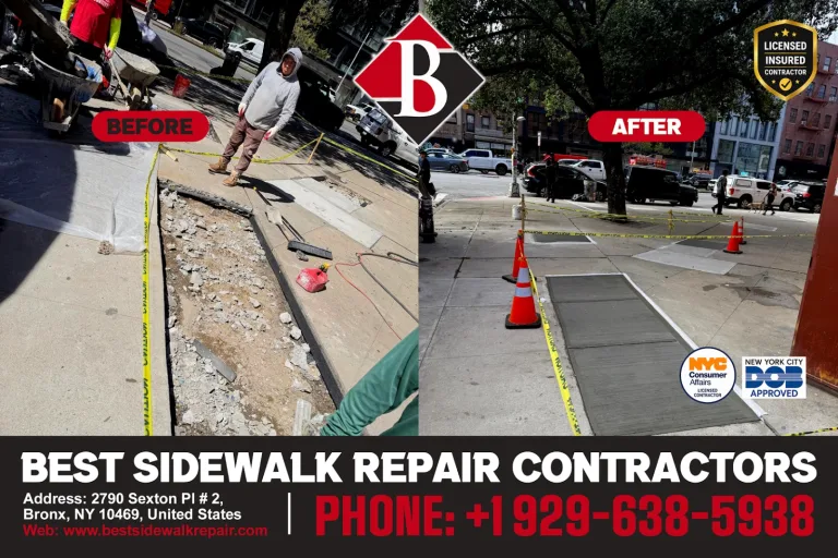 Best Sidewalk Repair Contractors Provides Professional Sidewalk Repair Services in the Bronx, NY
