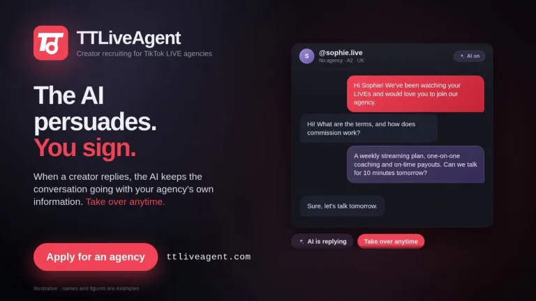 How AI Is Changing TikTok LIVE Agencies: Inside TT LIVE Agent