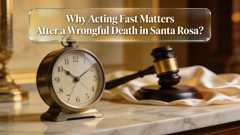Why Acting Fast Matters After a Wrongful Death in Santa Rosa?